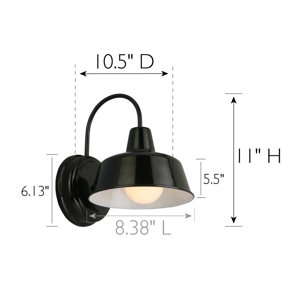 Details about   Design House Mason 1-Light Copper Indoor/Outdoor Wall-Mount Barn Light Sconce 