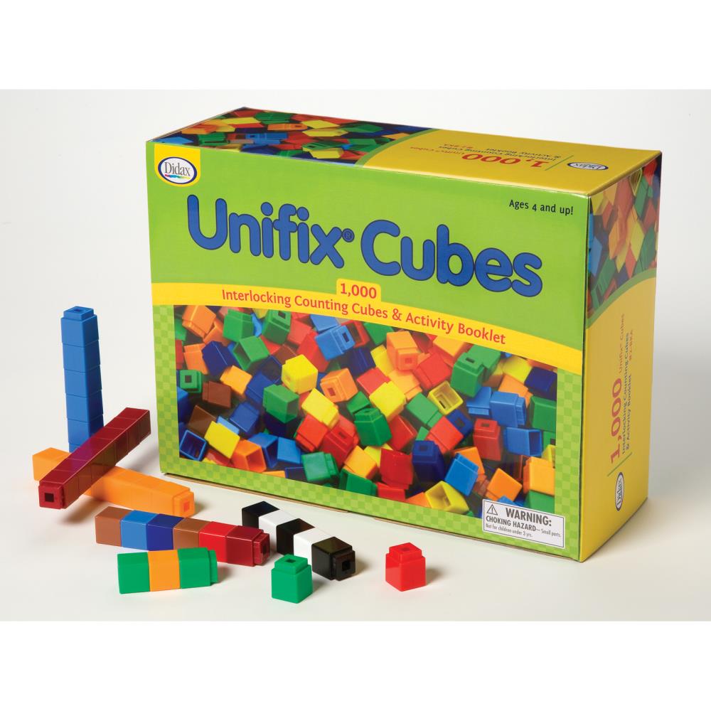 Didax UNIFIX Cube Set, Pack of 1000 in the Teaching Aids 
