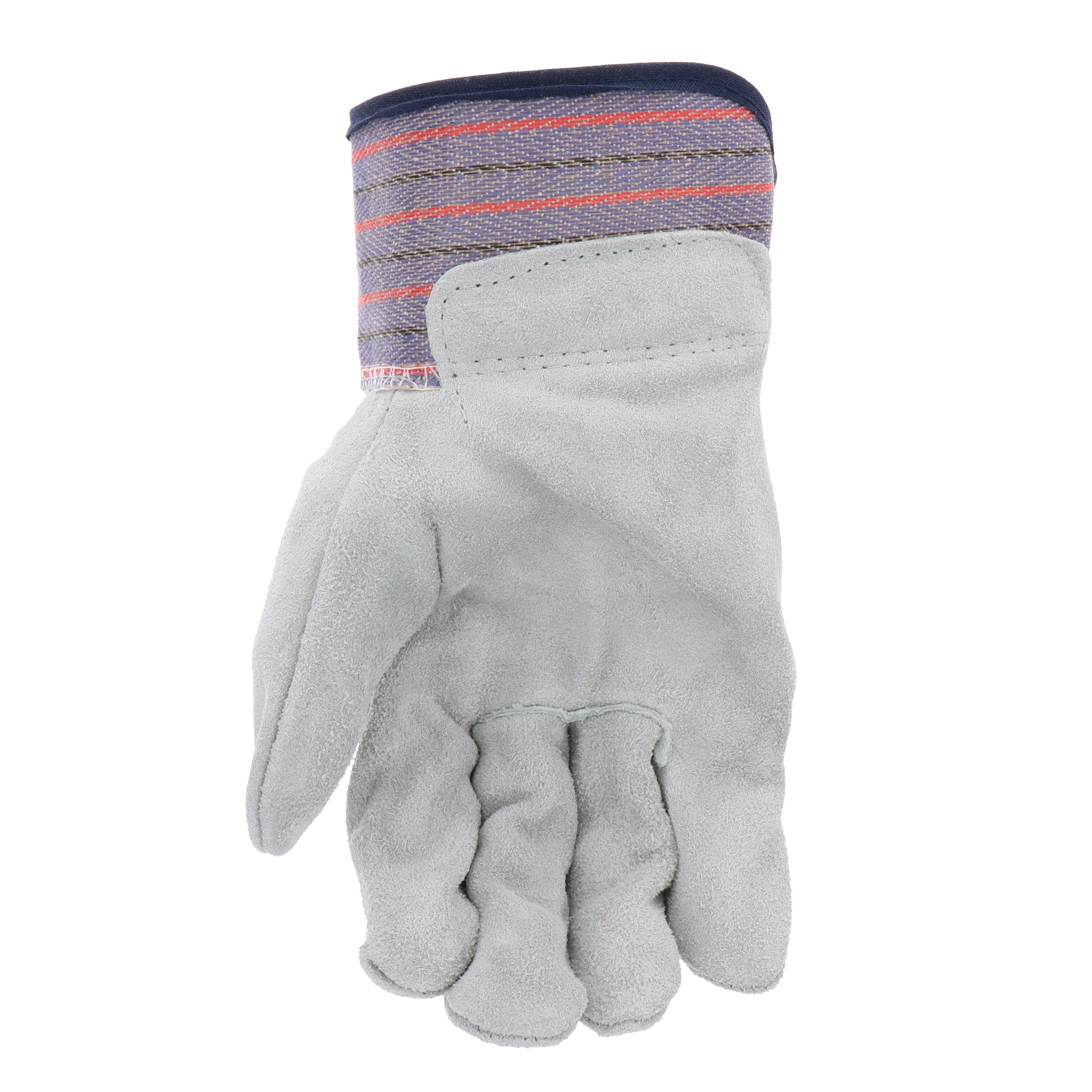 1/2 Pairs Pigskin Leather Work Gloves with Reinforced Palm for Yardwork Garden 