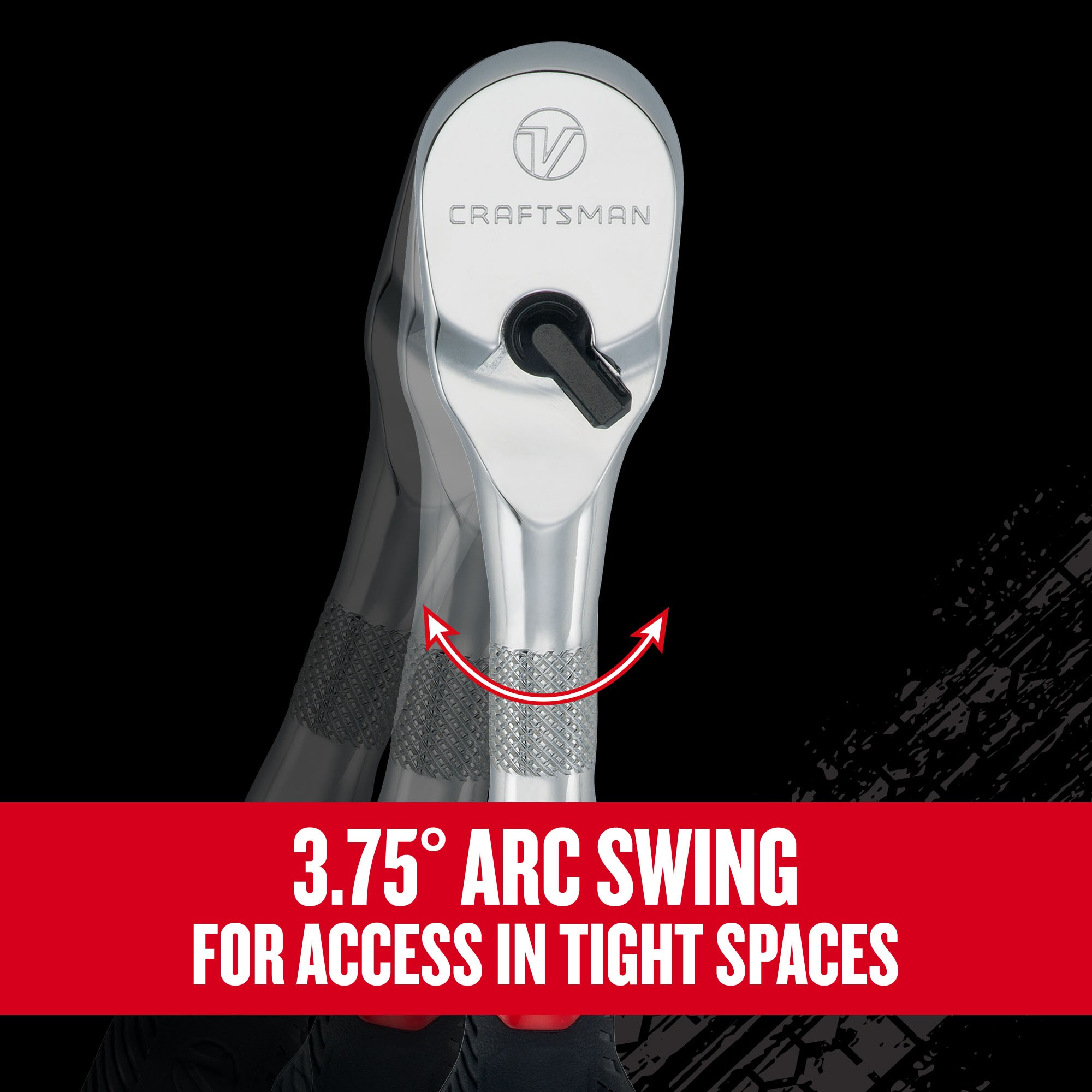CRAFTSMAN V-series 96-Tooth 3/8-in Drive Standard Ratchet