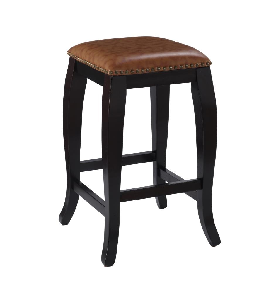 backless harlow upholstered swivel counter stool