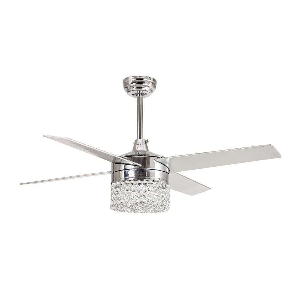 deco crystal chrome universal ceiling fan light kit