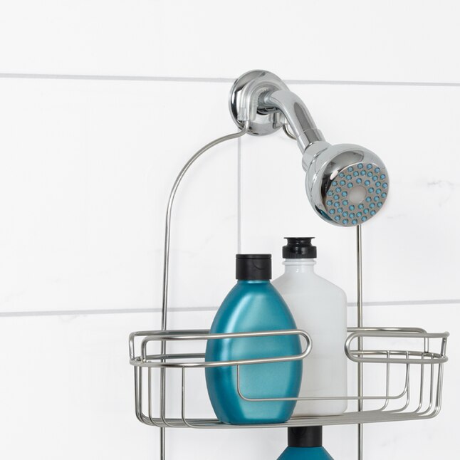 Shower Caddy Stainless Steel Extra Large Zenith Over Shower Head Caddy 