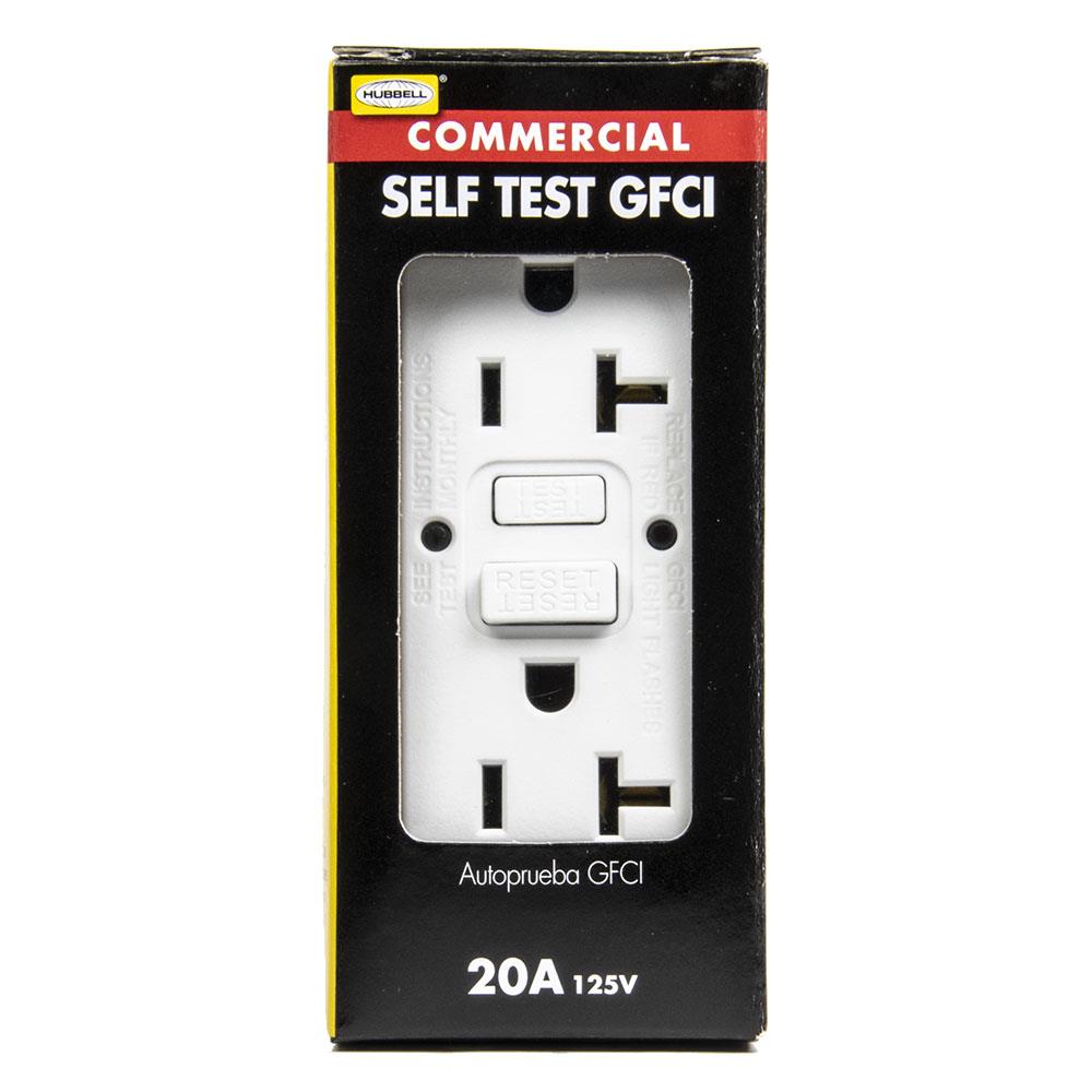 Details about   10 Pack GFCI Outlets HUBBELL GFTRST20BK 125v 20A Brand New W/ Wall Plate Black 