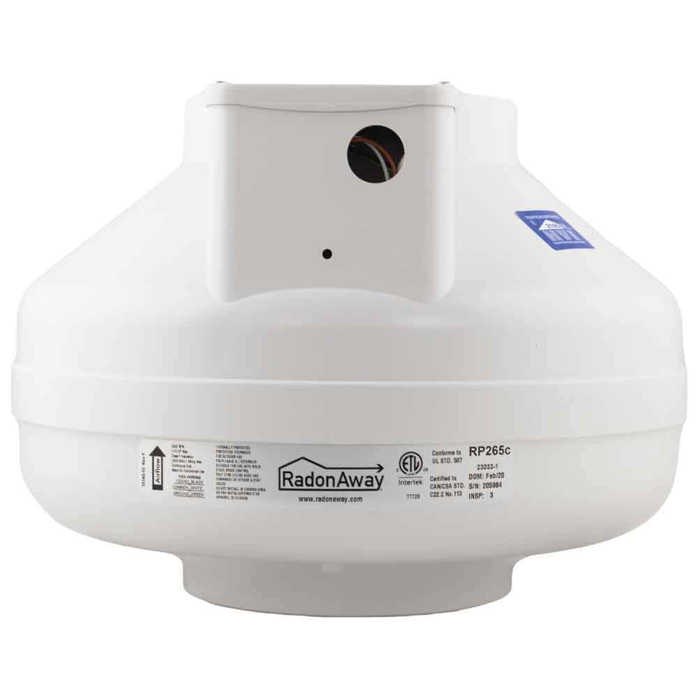 Radonaway rp265 radón Fan & instalar Kit acoplamientos & U-tubo calibrador de vacío y etiquetas