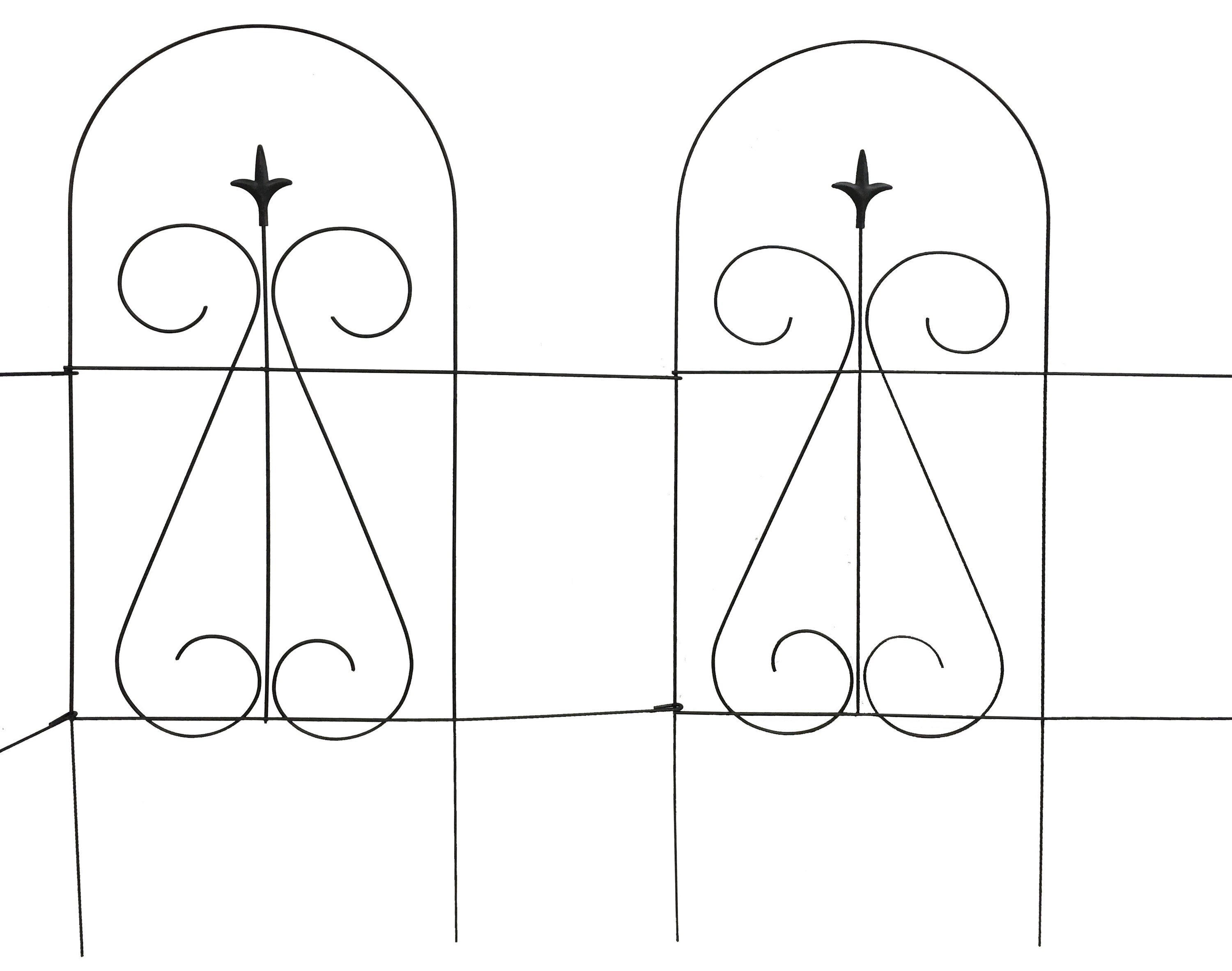 Garden Zone 041010 Gard'n Border Round Folding Fence 10" x 10'