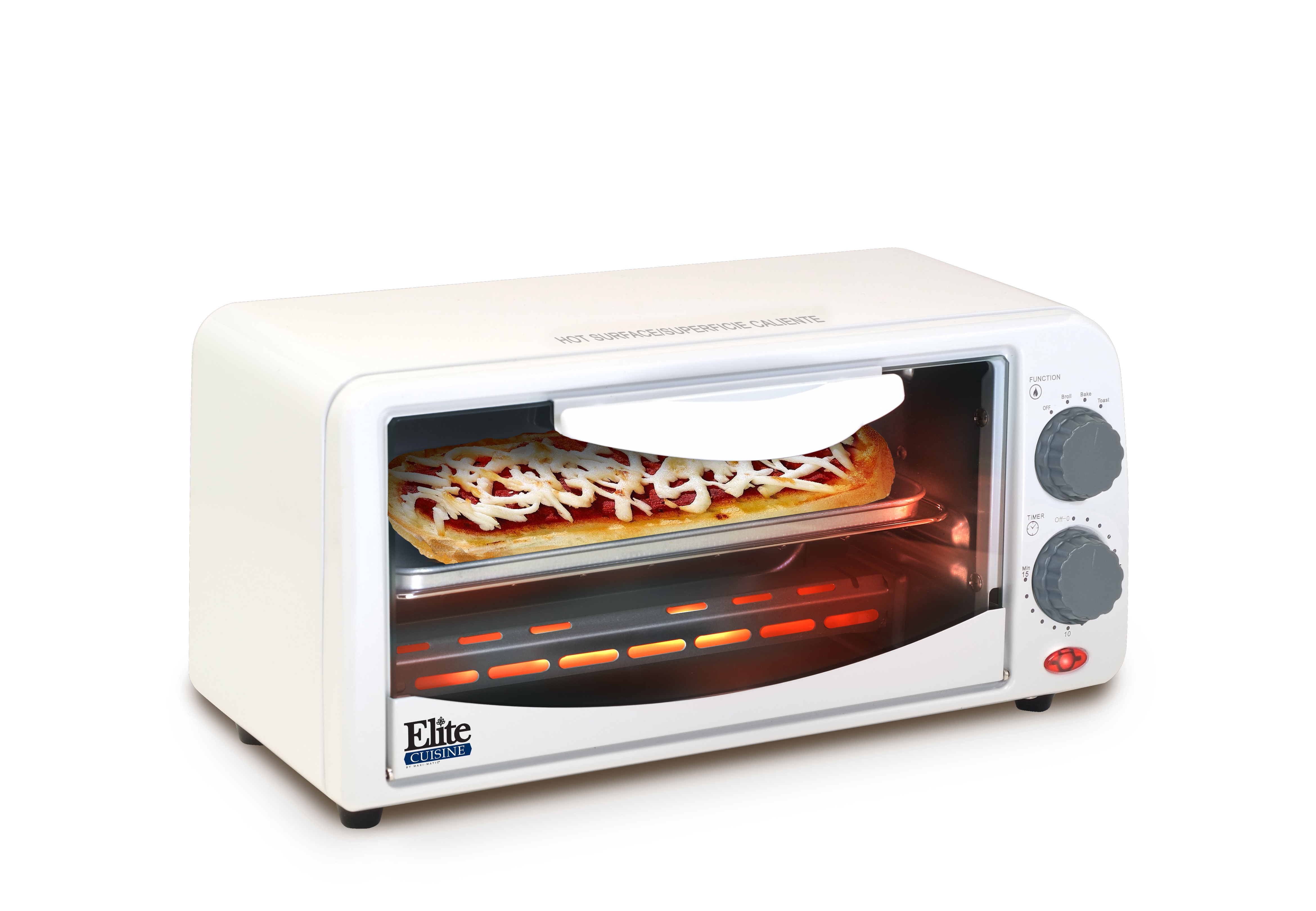 Elite 2-Slice White Toaster Oven in the Toaster Ovens department at