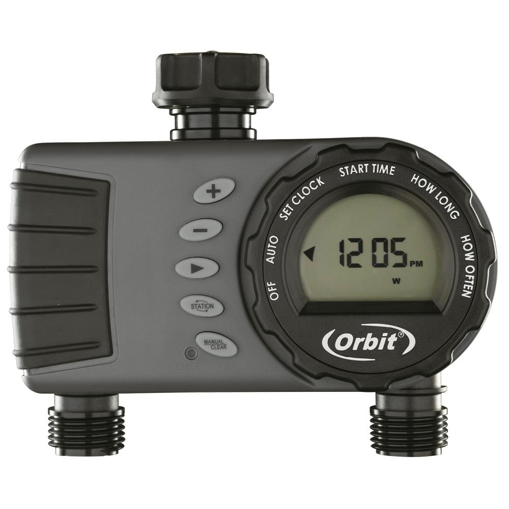 Orbit Irrigation LCD 2-Port Digital Hose Digital Hose Faucet Timer 