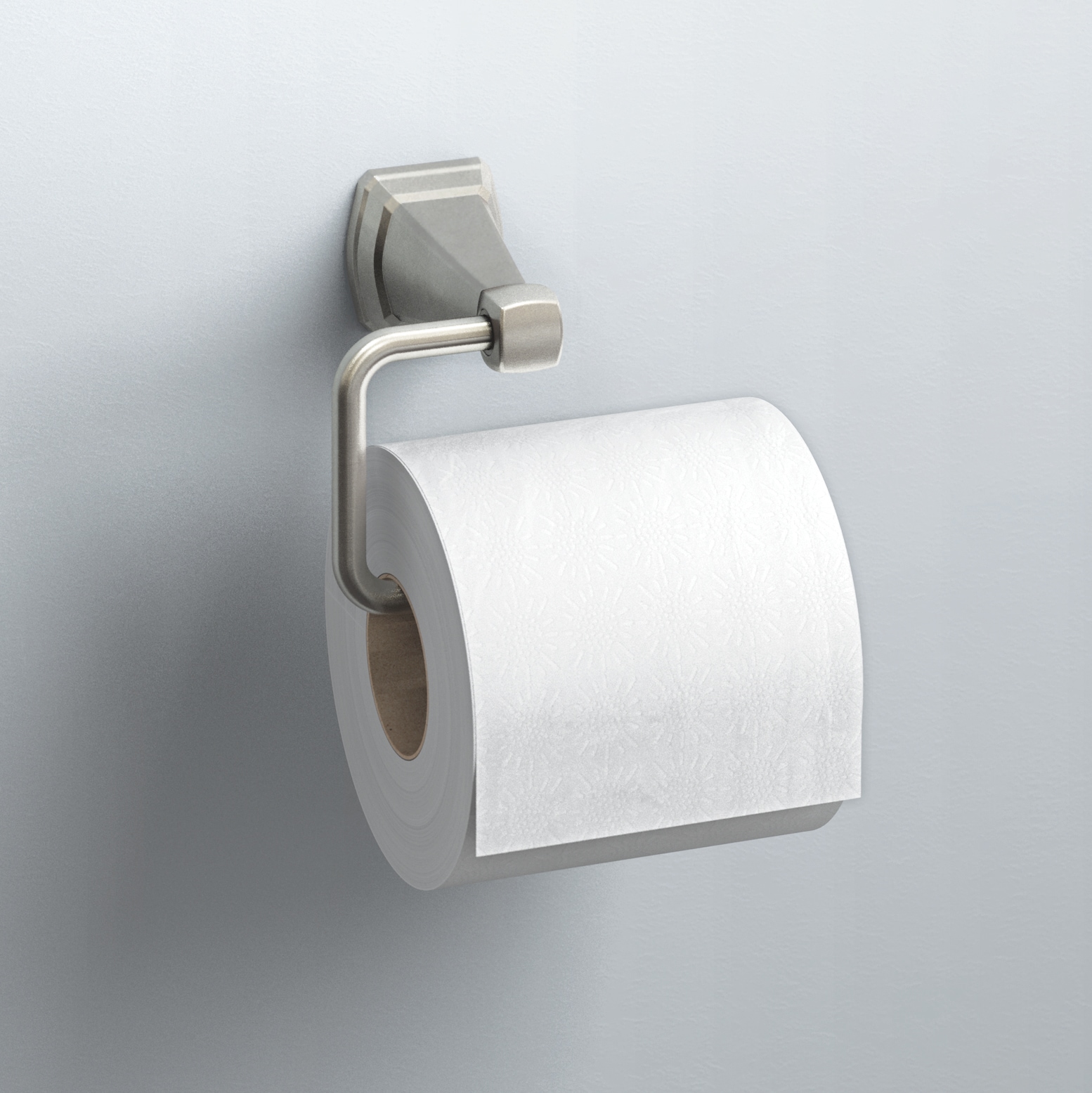 NO HARDWARE! Deco Porcelain Wall Mount Green Toilet Paper Roll Holder Brackets 