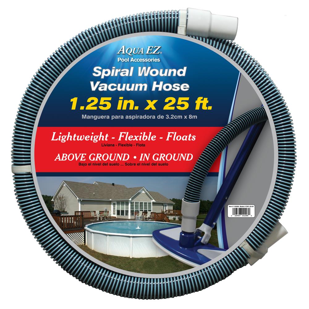 Aqua Select Premium Kink-Free Swimming Pool Vacuum Hoses with 1.25-Inch Swivel Cuff Perfect for Above Ground and Inground Pools 27-Feet Length 