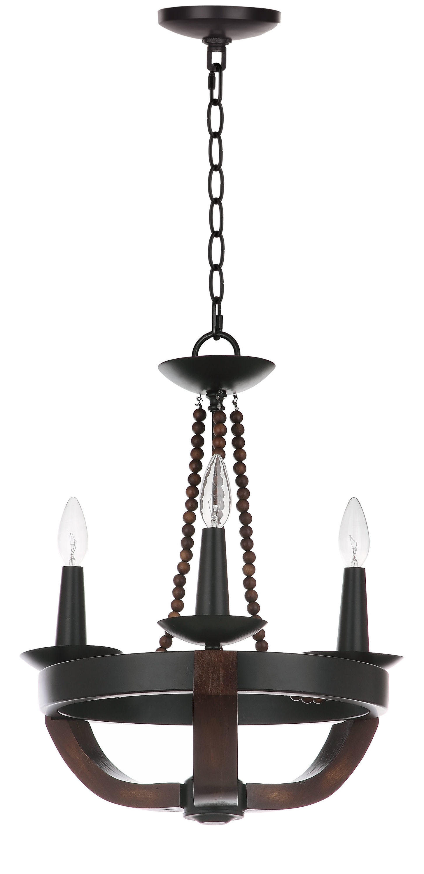 black rustic chandelier