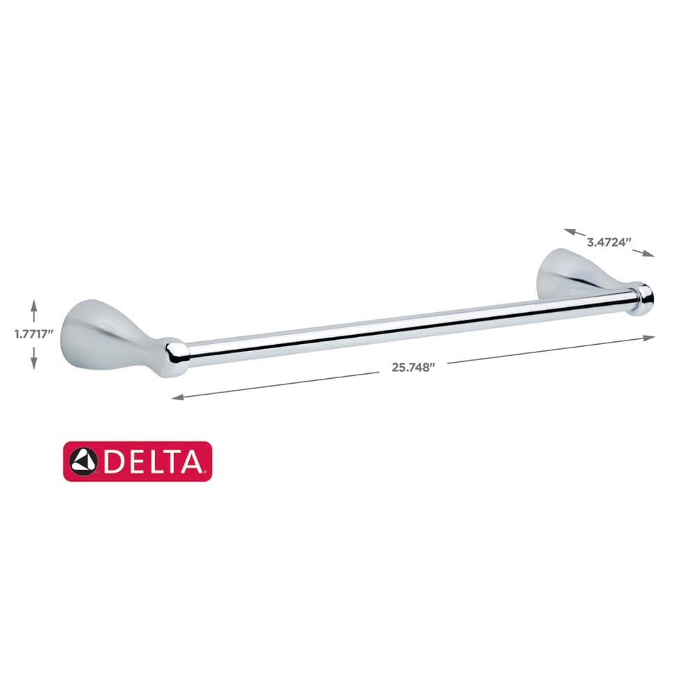Towel Bar Delta Foundations 3-Piece Bath Hardware Set in Chrome with 18 in 