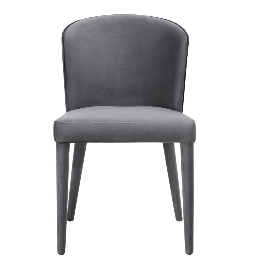 TOV Furniture Metropolitan Velvet Upholstered Dining Side Chair (Metal