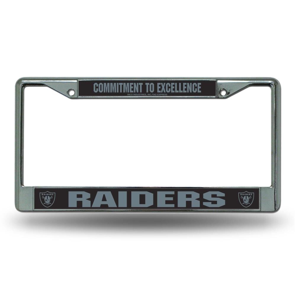 Rico Industries Las Vegas Raiders Premium Vintage Design Laser Cut Tag Acrylic Inlaid License Plate Oakland Football Inc 