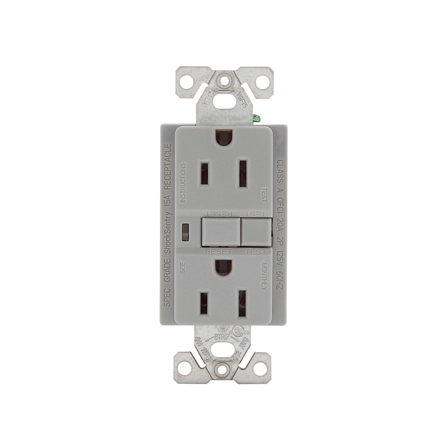 Cooper Wiring Devices 15-Amp Commercial Decorator, Gray in the