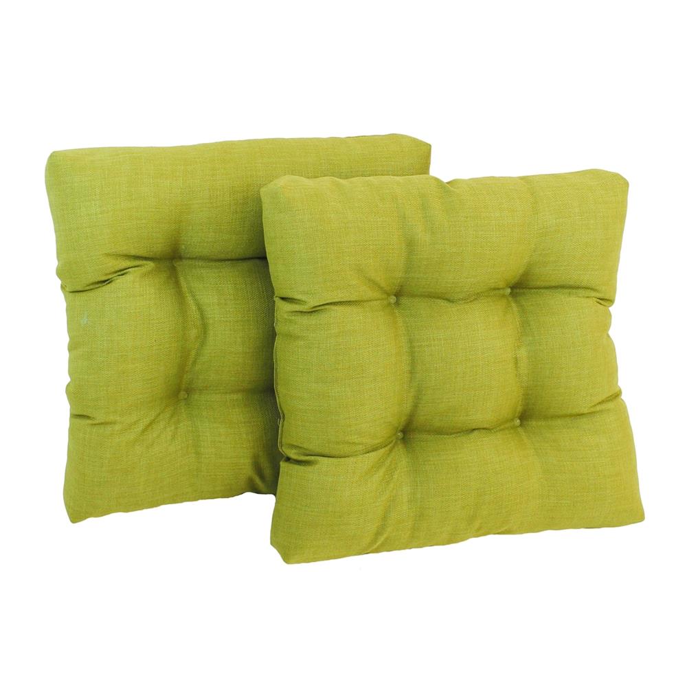 2 Pcs Lime Green Outdoor Garden Water Resistant Square Filled Cushion Pillow 24" 