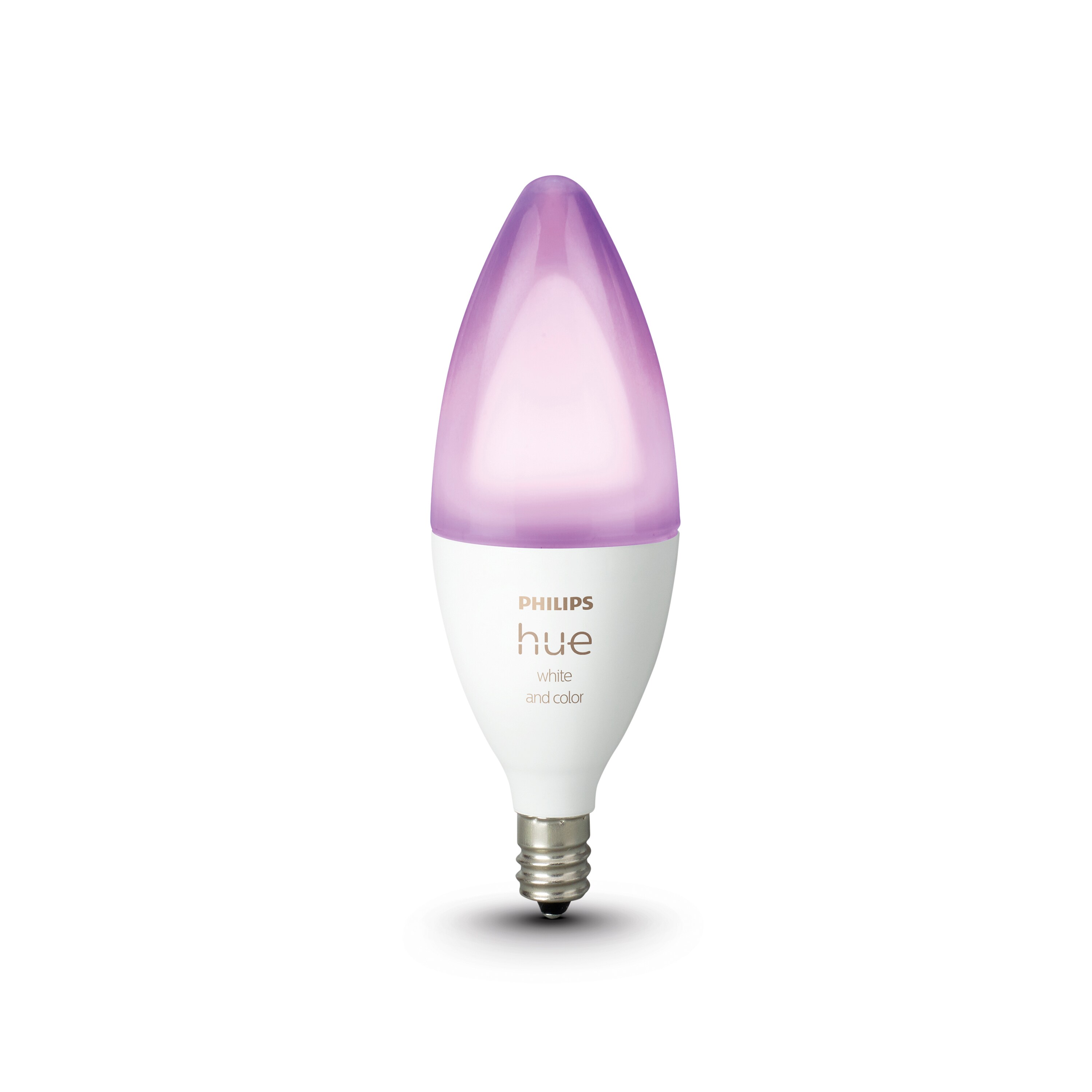 Philips 40-Watt EQ B12 Full Color Dimmable LED Light Bulb in the General Purpose LED Bulbs department at Lowes.com