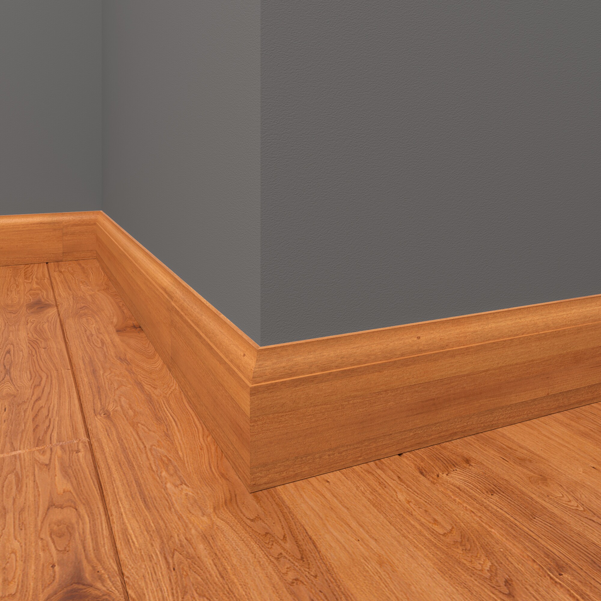 3/8-in X 2.75-in X 8-ft Unfinished Red Oak Baseboard Moulding In The ...