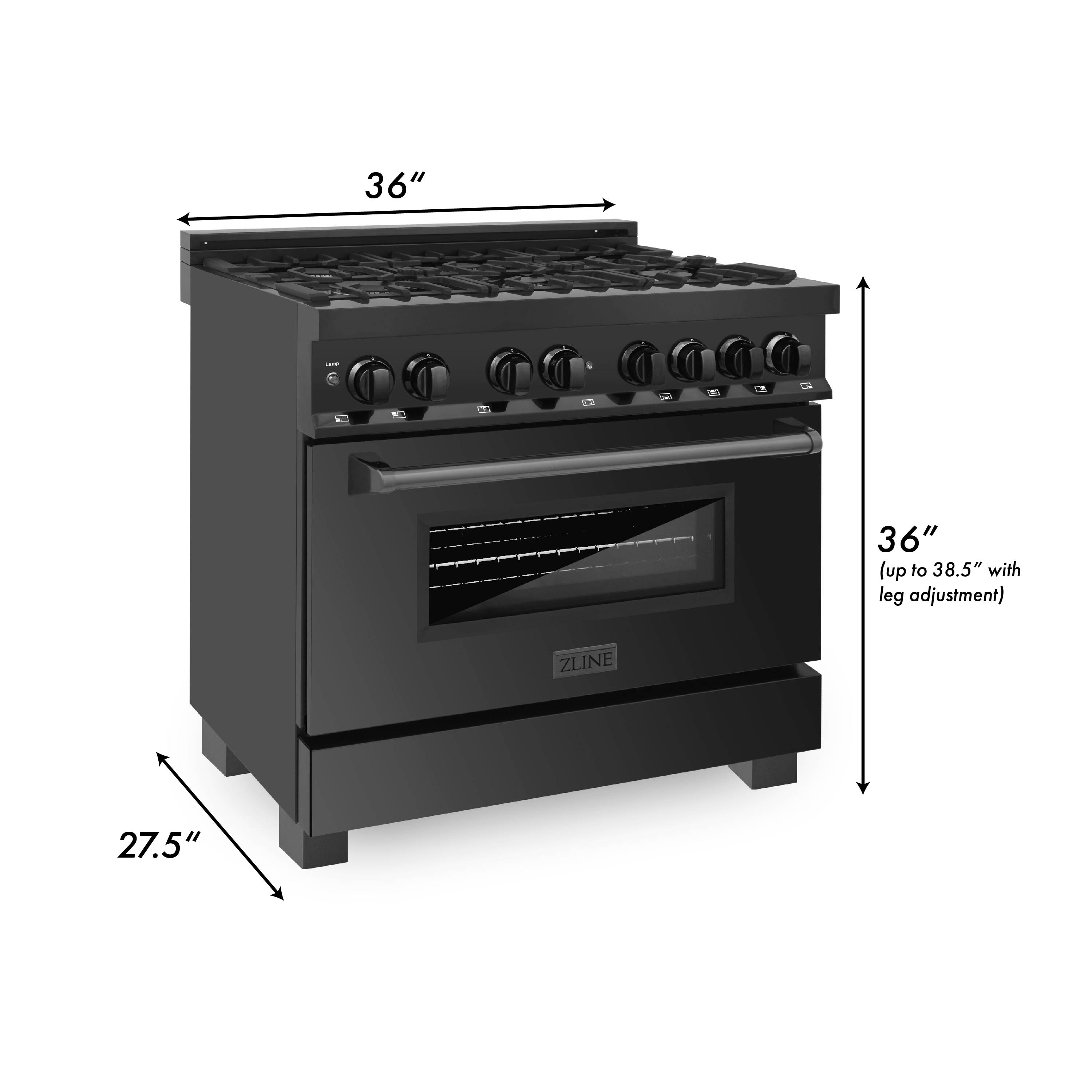 6 PCS Kitchen Black Plastic Gas Stove Cooker Control Knobs AD 
