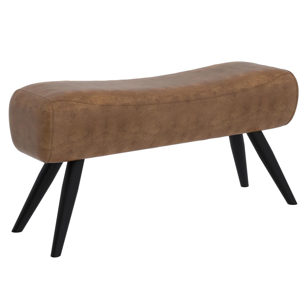 Italiaans Roestig Verovering Worldwide Homefurnishings Rustic Vintage Brown Accent Bench 35.5-in x 11-in  x 17.25-in in the Benches department at Lowes.com
