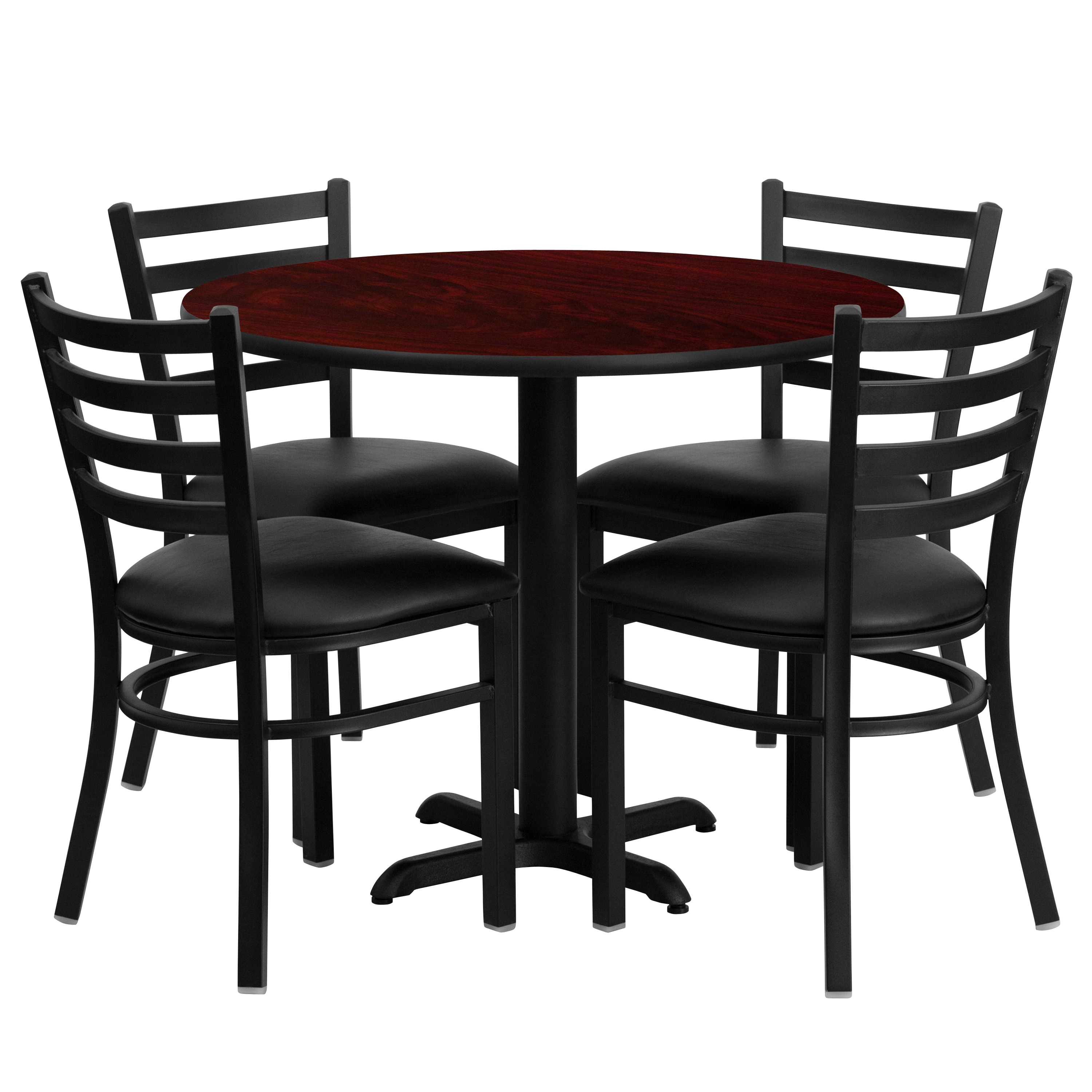 4 seat round dining table set