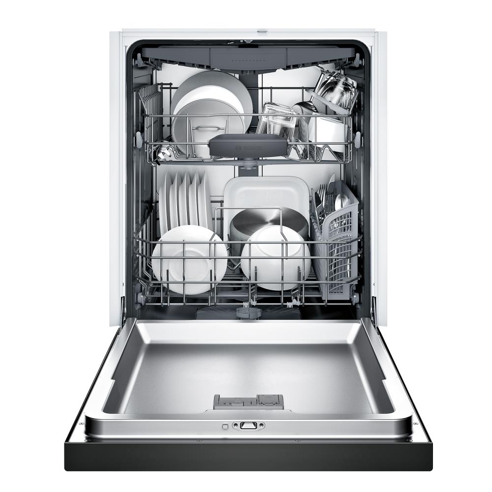 Bosch 300 44Decibel Front Control 24in BuiltIn Dishwasher (Black