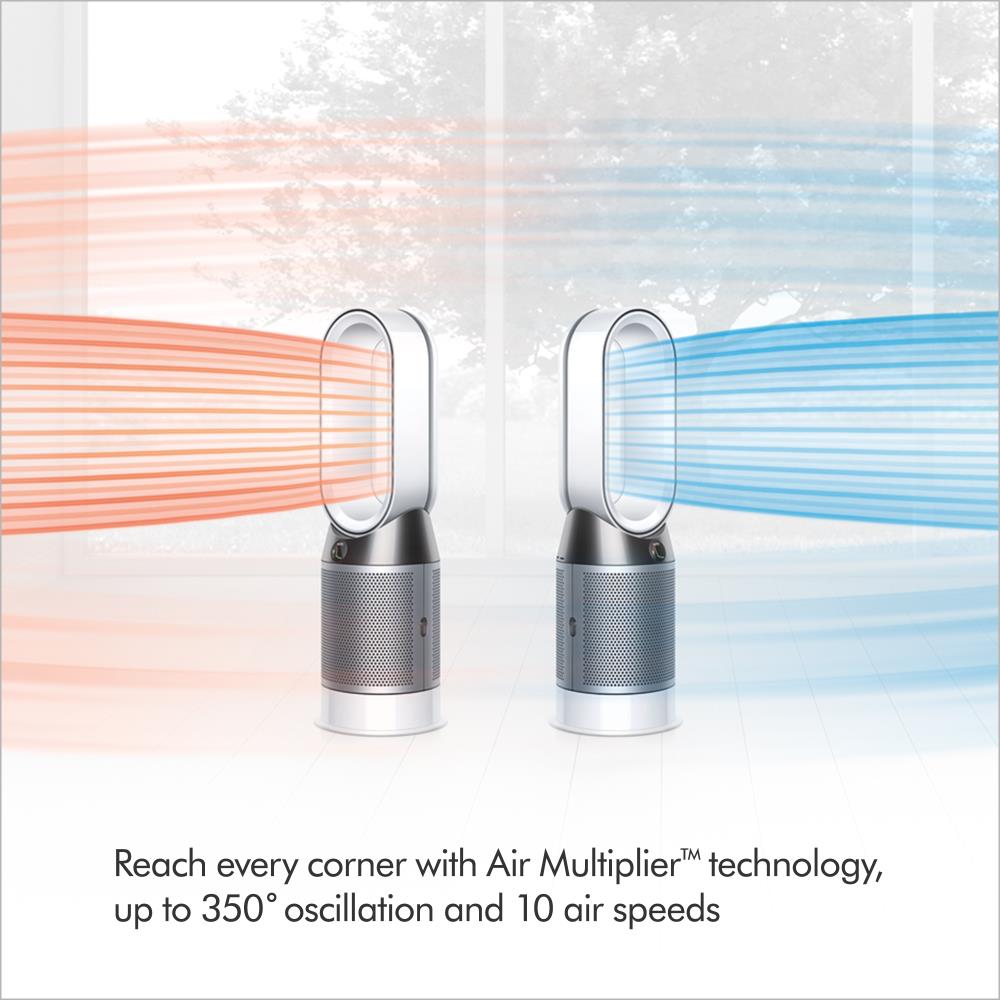 Dyson Pure Hot+Cool, HP04 10-Speed (Covers: 800 Sq.-ft) Hepa Smart 