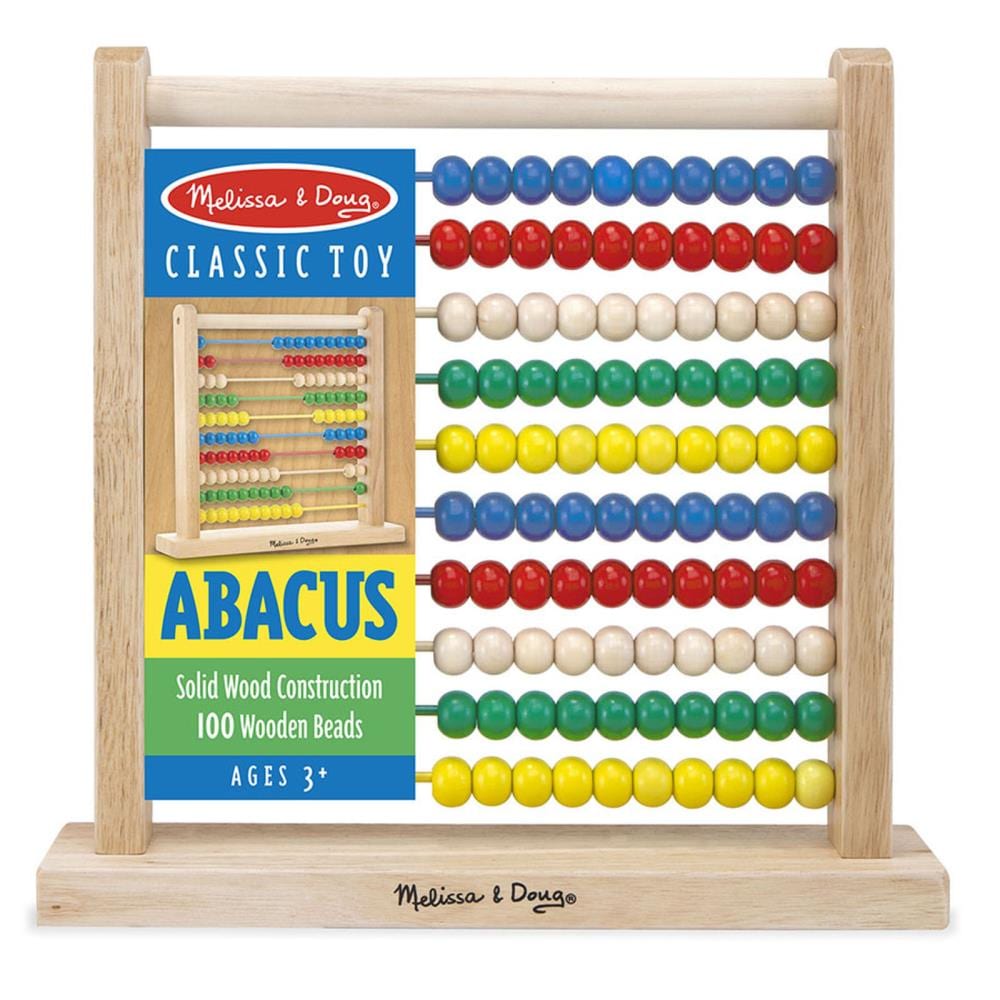 Baby Wooden Abacus Children's Early Learning Counting Toy Wooden Beads Toy T 