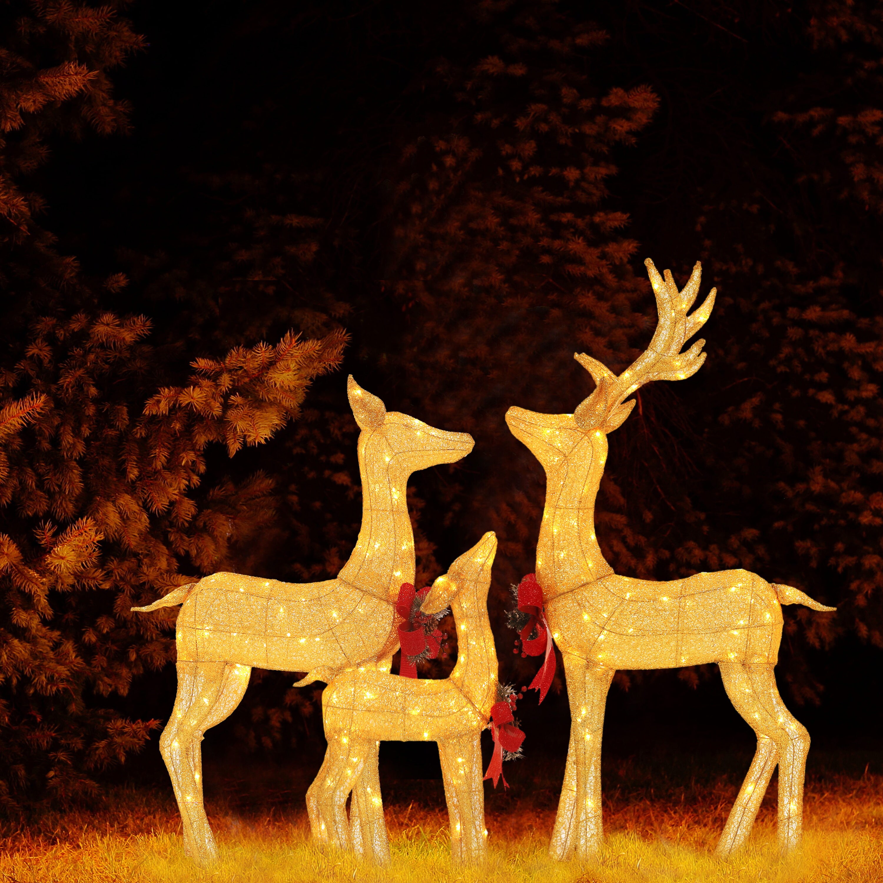 The 4' Deer Christmas LED Light Holiday Sculpture 