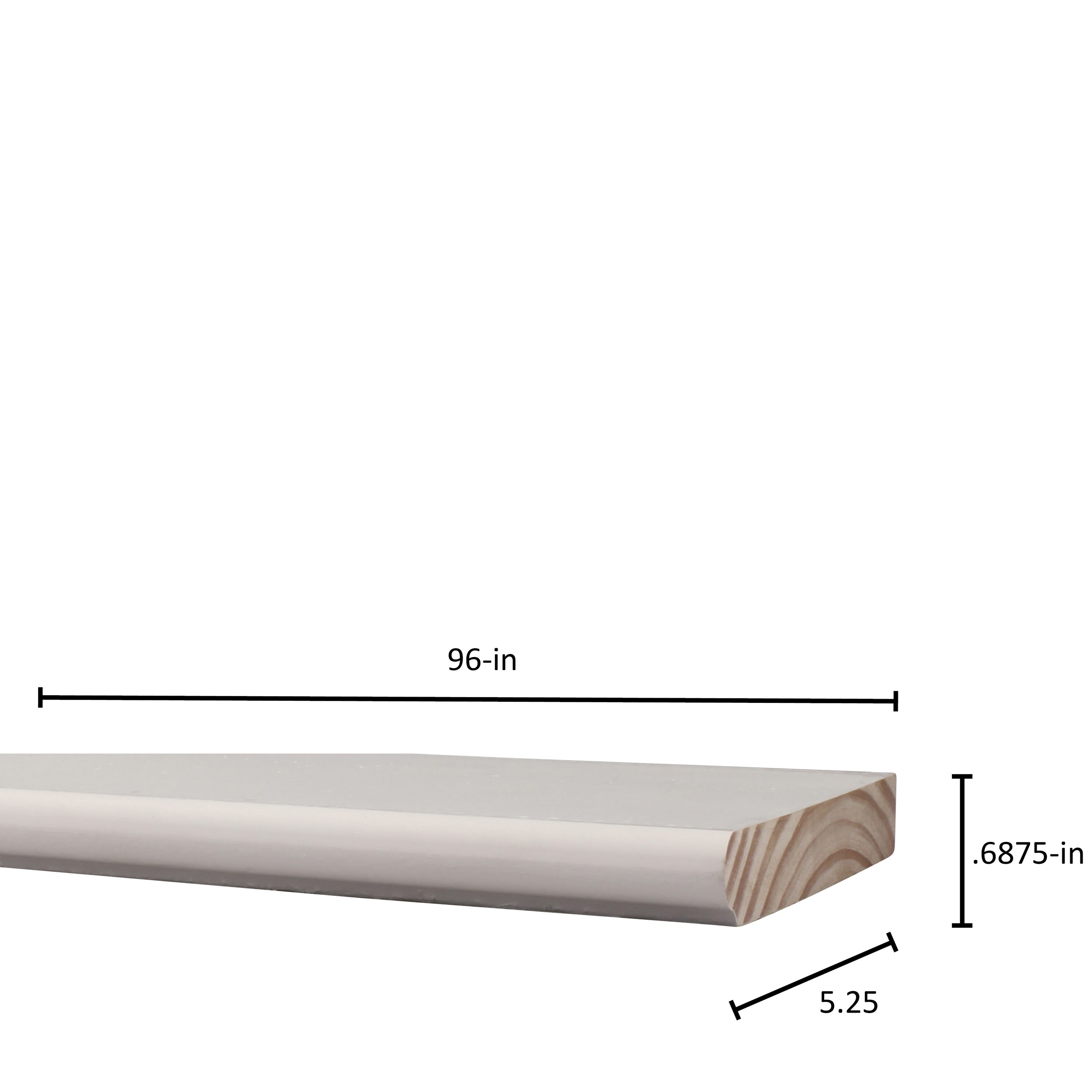 Evertrue 11 16 In X 5 1 4 In X 8 Ft Primed Pine Wood Stool In The