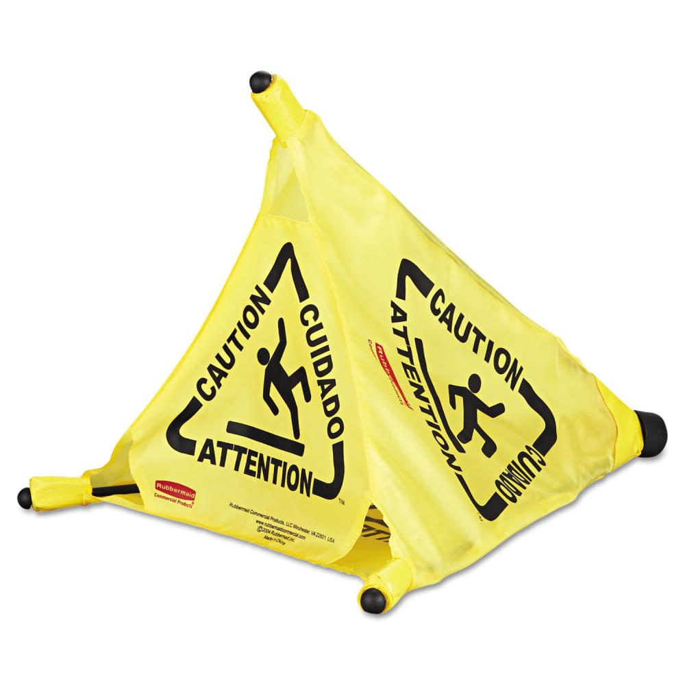 Rubbermaid Fg9s0000 Multilingual Caution Pop-up Safety Cone for sale online 