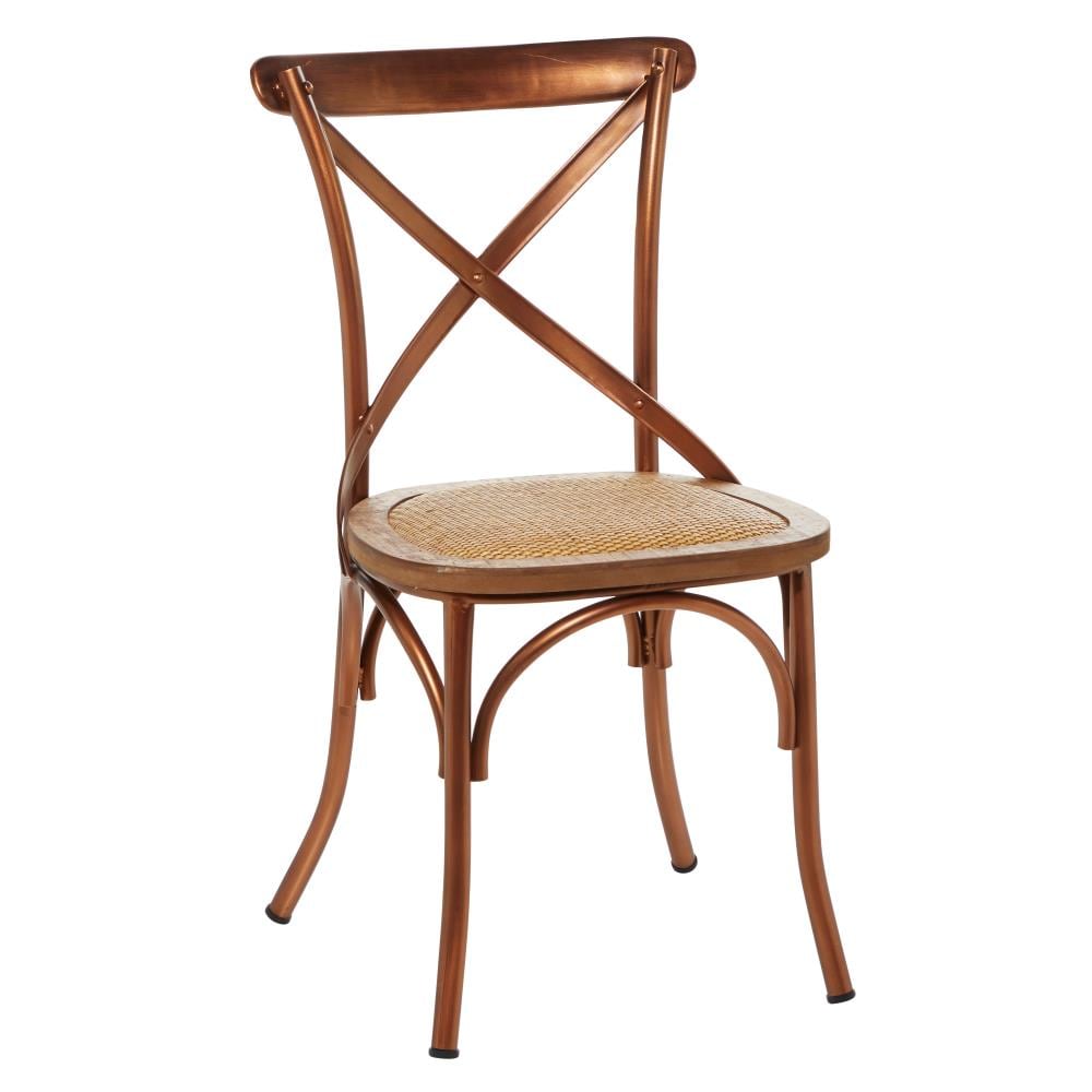 Grayson Lane Grayson Lane 35 In X 20 In Farmhouse Dining Chair Copper Iron In The Dining Chairs Department At Lowes Com