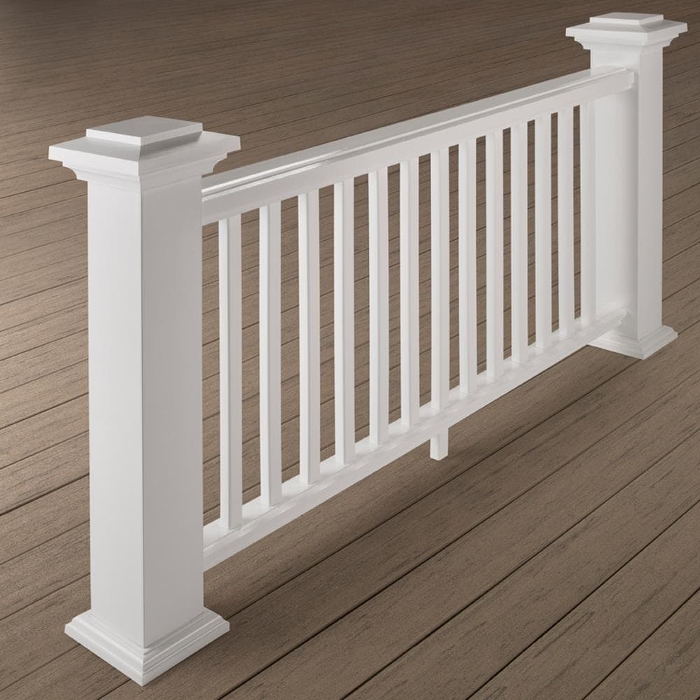 TimberTech 6in x 6in Reserve Rail White Composite Deck Post Sleeve in