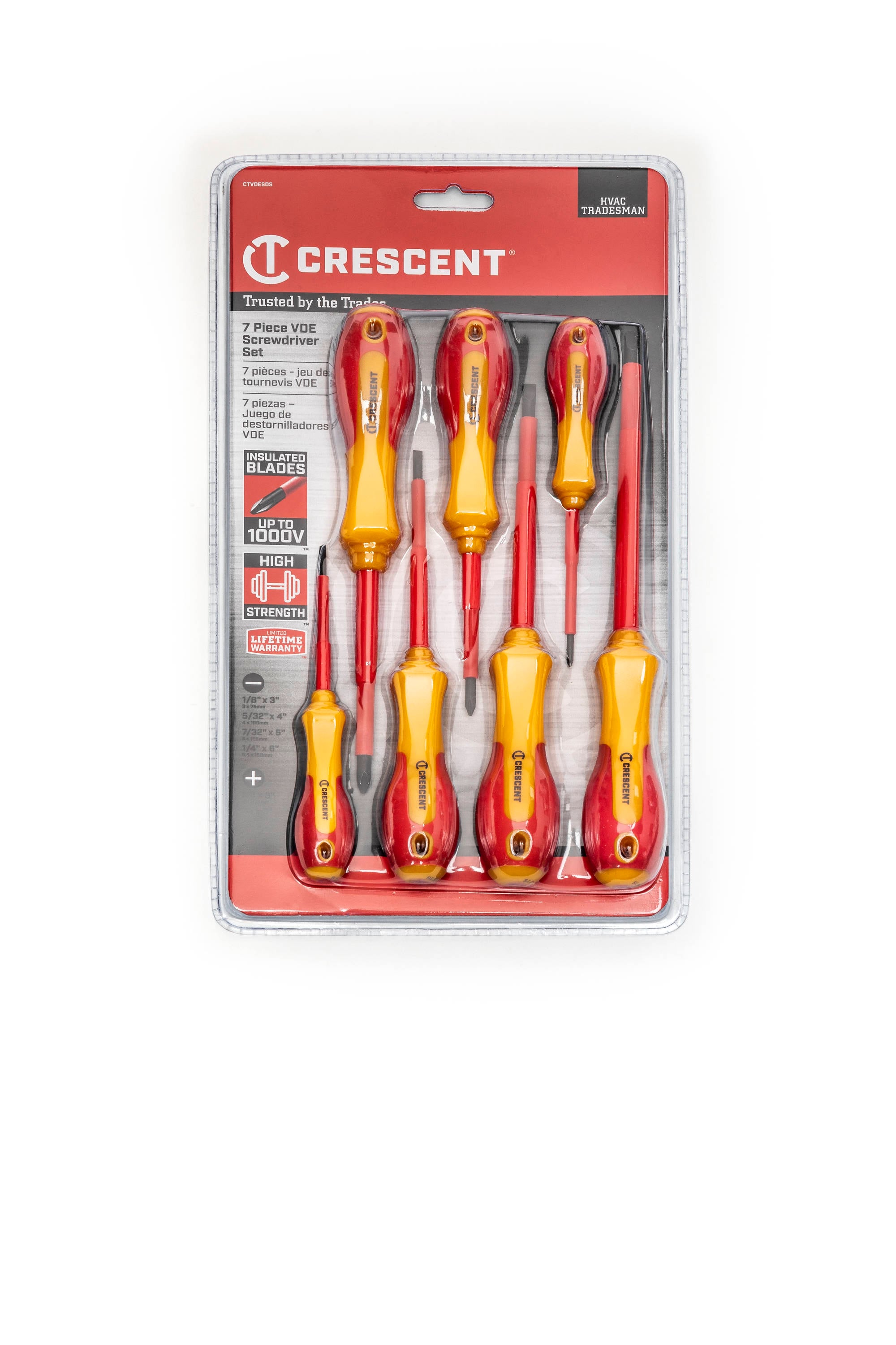 7pc VDE Insulated Electricians Electrical Screwdriver Set Pozi and Flat Headed 