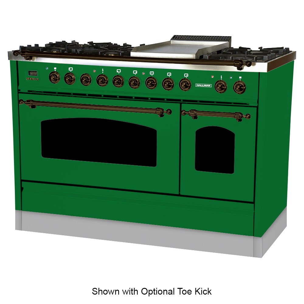hallman double oven range