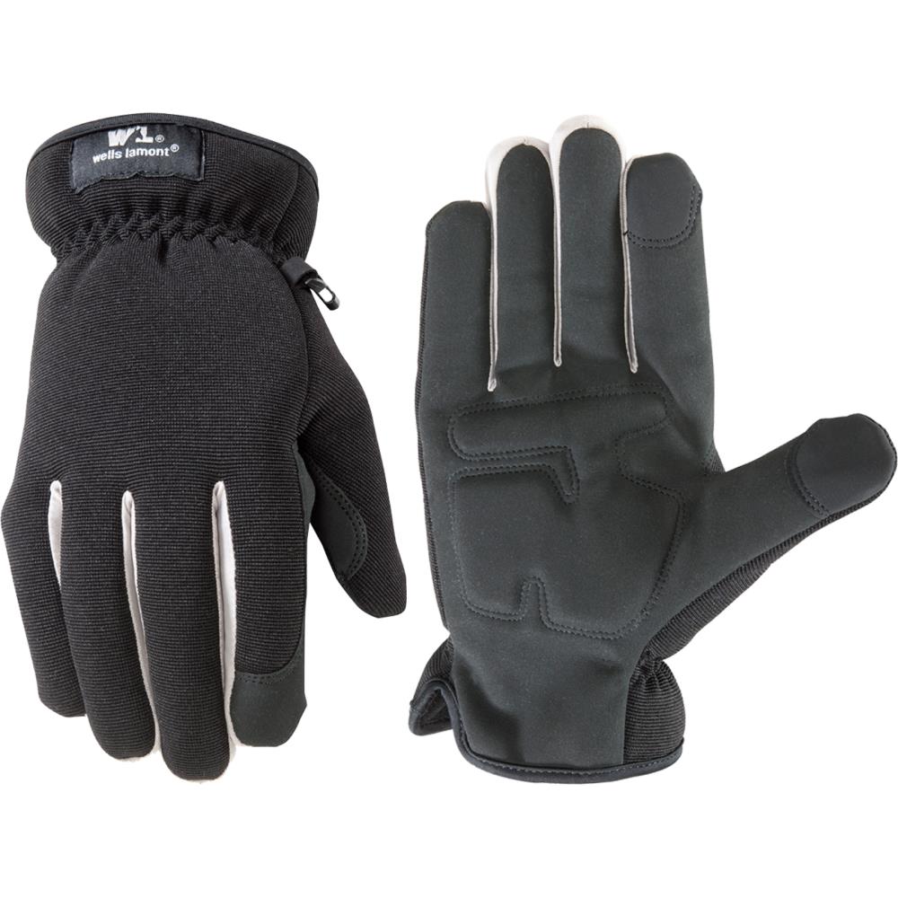 Medium Large Extra Large M L XL Wells Lamont Premium Leather Mens Work Gloves 
