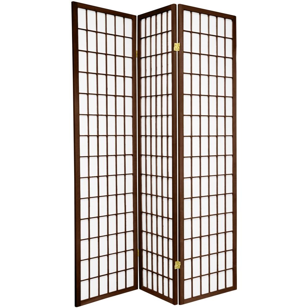 Local PICK UP ONLY 3 Folding Panel Wood Shoji Room Divider Screen Oriental Lines 