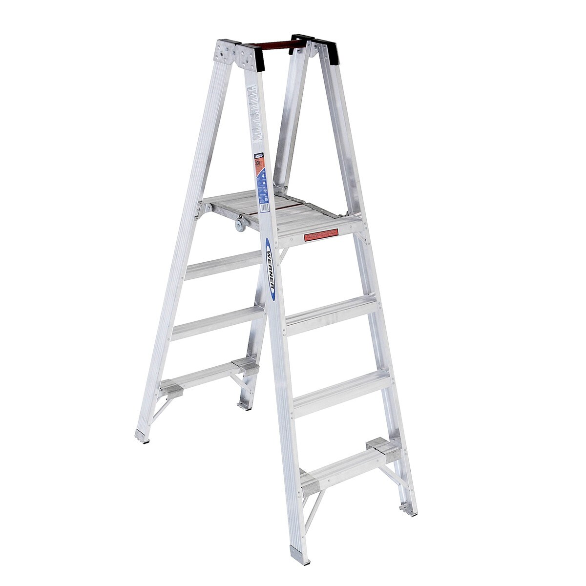 Folding Aluminue Platform Step Stool RV Trailer Campe Working Ladder Multi-Use 