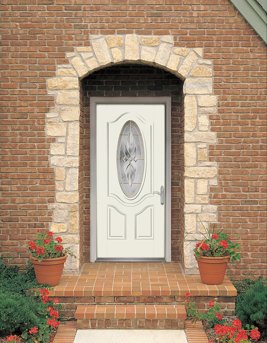 Therma-Tru Benchmark Doors Varissa 36-in X 80-in Fiberglass Oval Lite ...