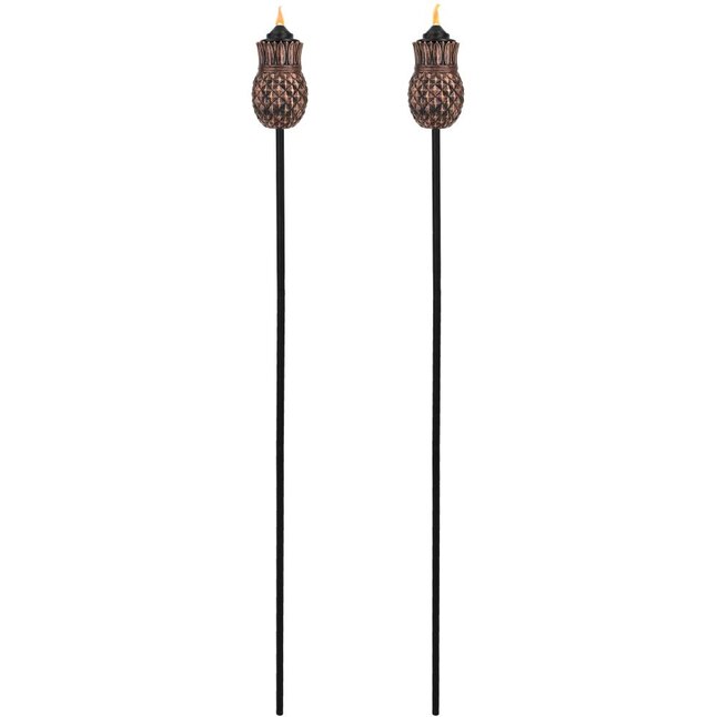 Sunnydaze Decor 2-Pack 2-in Copper Resin Citronella Garden Torch at