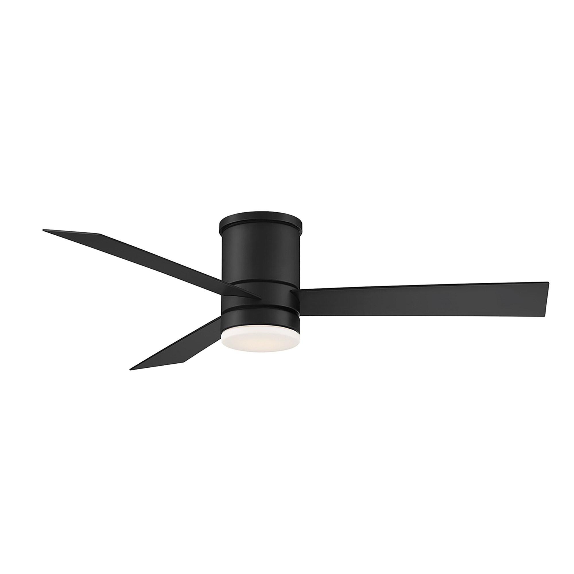 Details about   Rivet Modern Curved Ceiling Fan With Bulb 53"W Brushed Nickel 