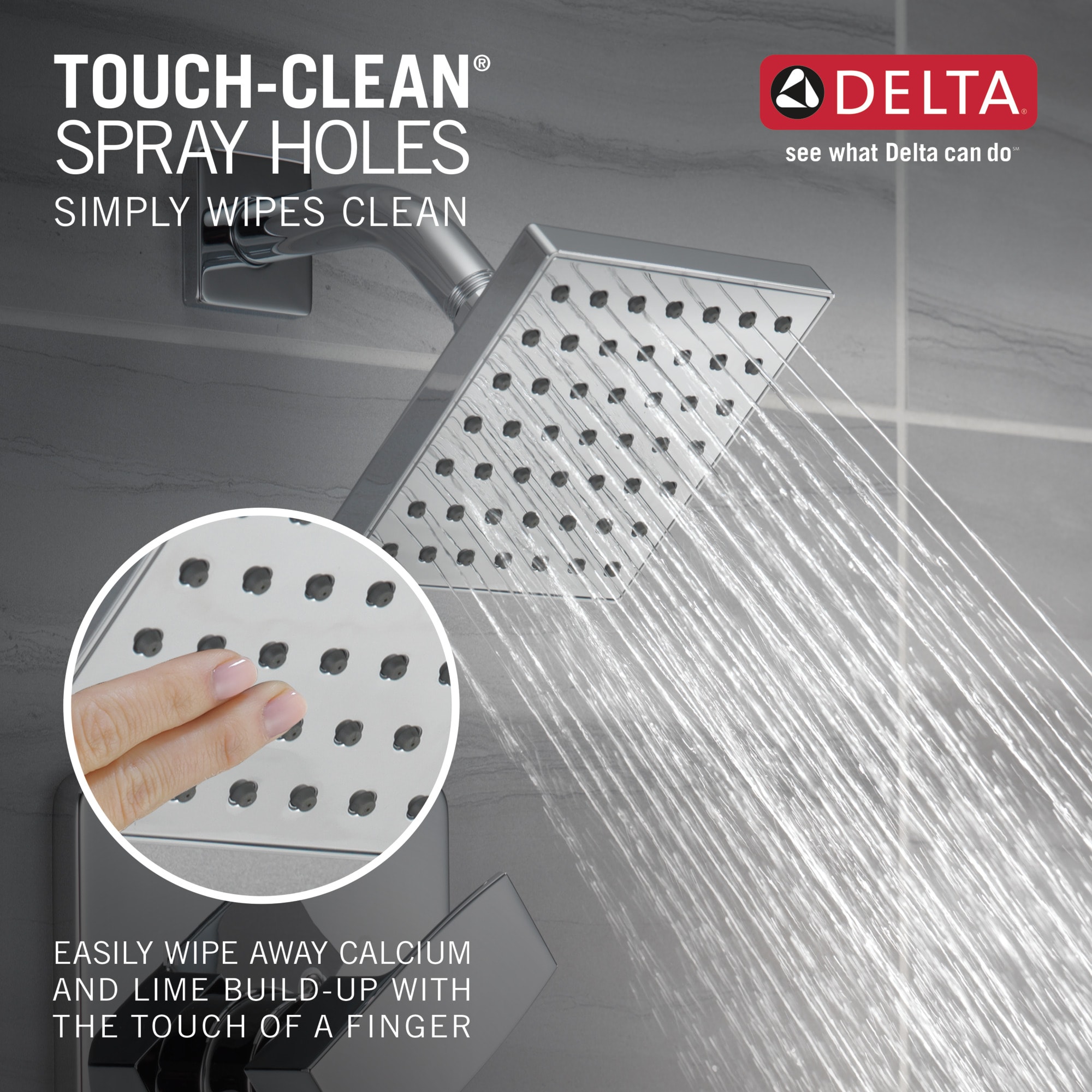 Delta Modern Chrome 1-handle Shower Faucet