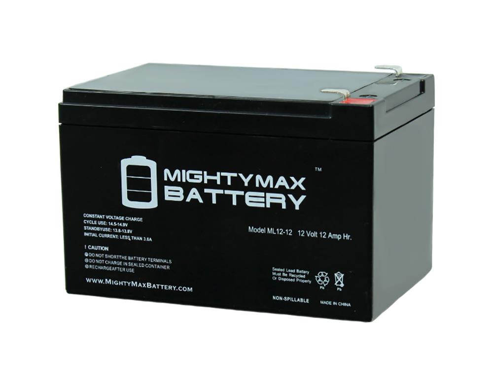 2 Pack Brand Product Mighty Max Battery 12V 12Ah Compatible Battery for APC SUVS650 BP1000 RBC6 UPS 