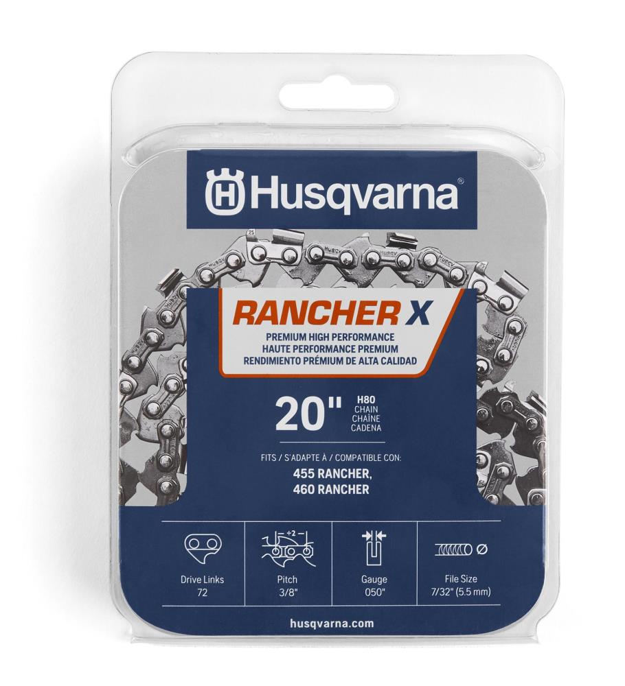 replacement chain for husqvarna 455 rancher 20" Oregon 72LGX072G 
