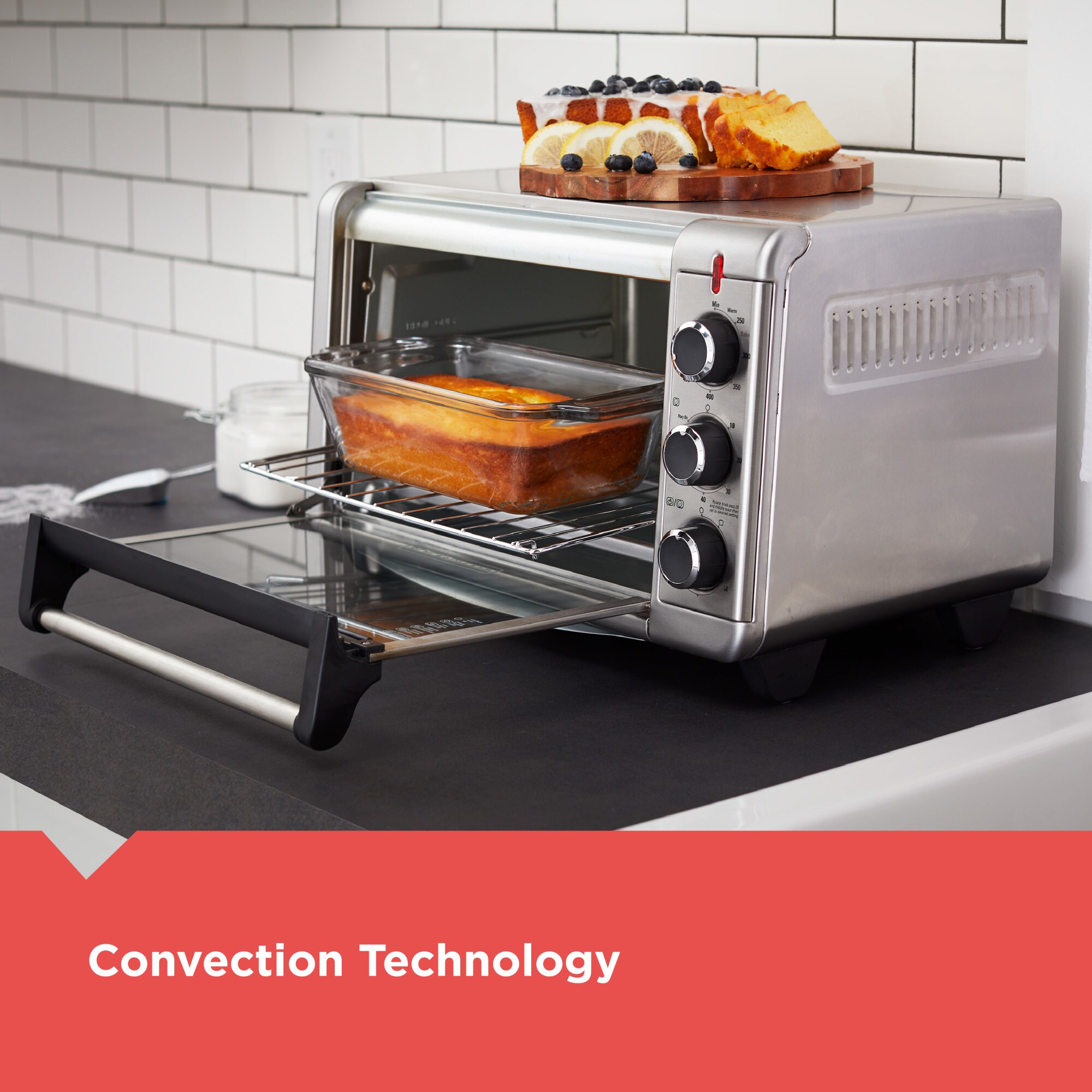 BLACK+DECKER 6-Slice Stainless Steel Convection Toaster Oven (1500-Watt)