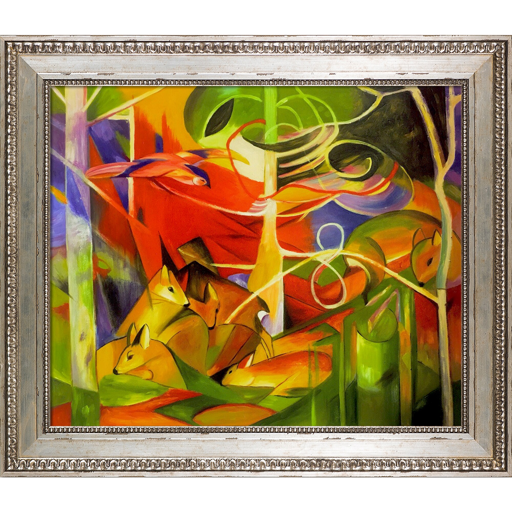 Franz Marc Deer in the Woods 1 Panel Print Canvas Painting Frame Home Furnishings 
