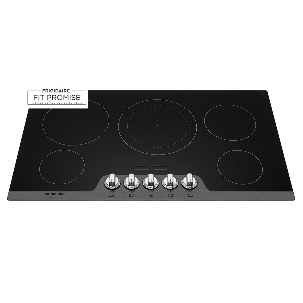 Frigidaire Gallery 36-in 5 Elements Smooth Surface (Radiant) Stainless  Steel Electric Cooktop