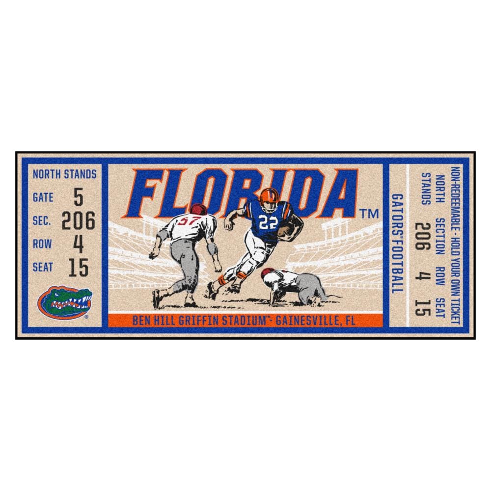Florida Gators 5 4 x 7 8 NCAA Home Field Area Rug