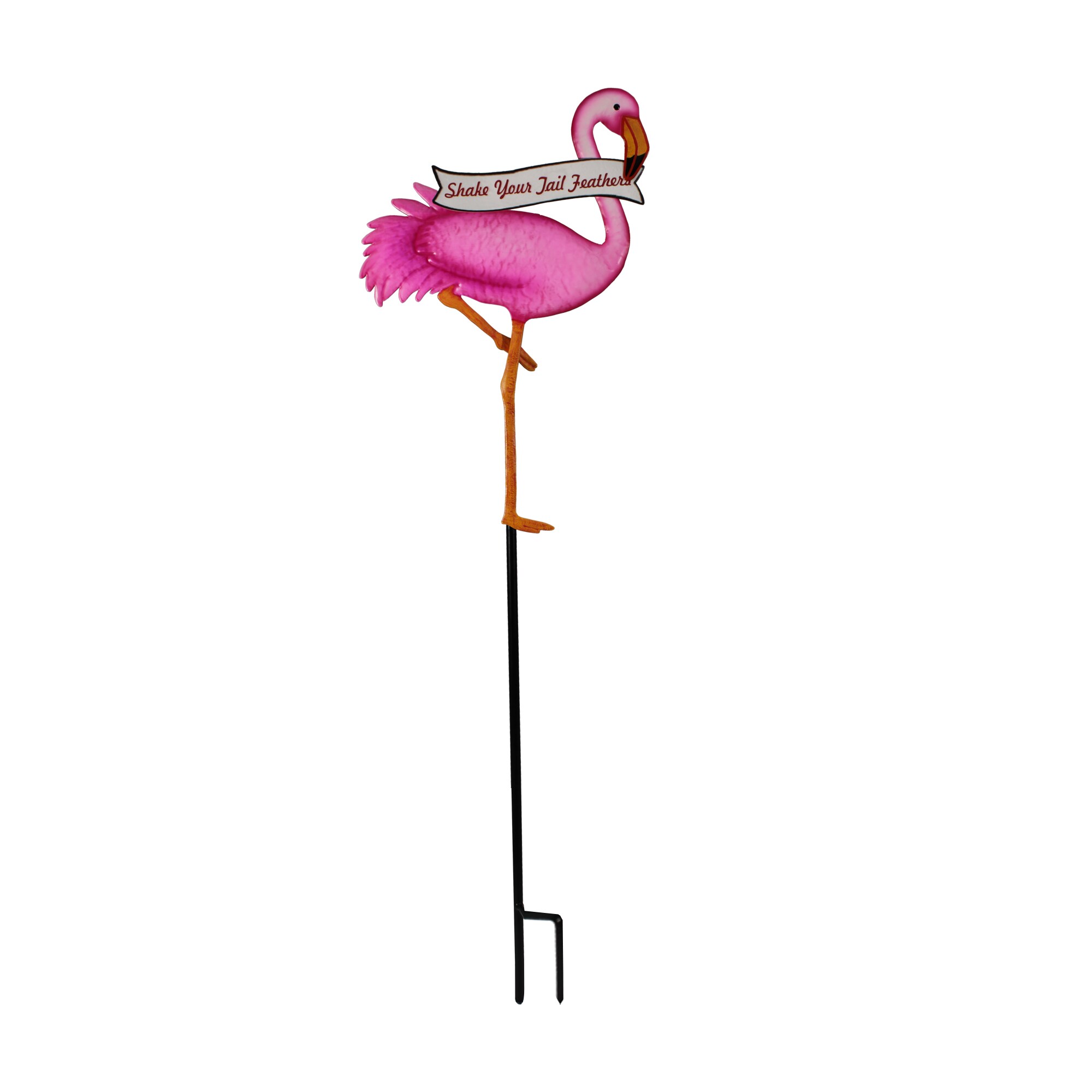 Pink 3D Flowers New Metal Flamingo Birdhouse Bird House For The Garden 