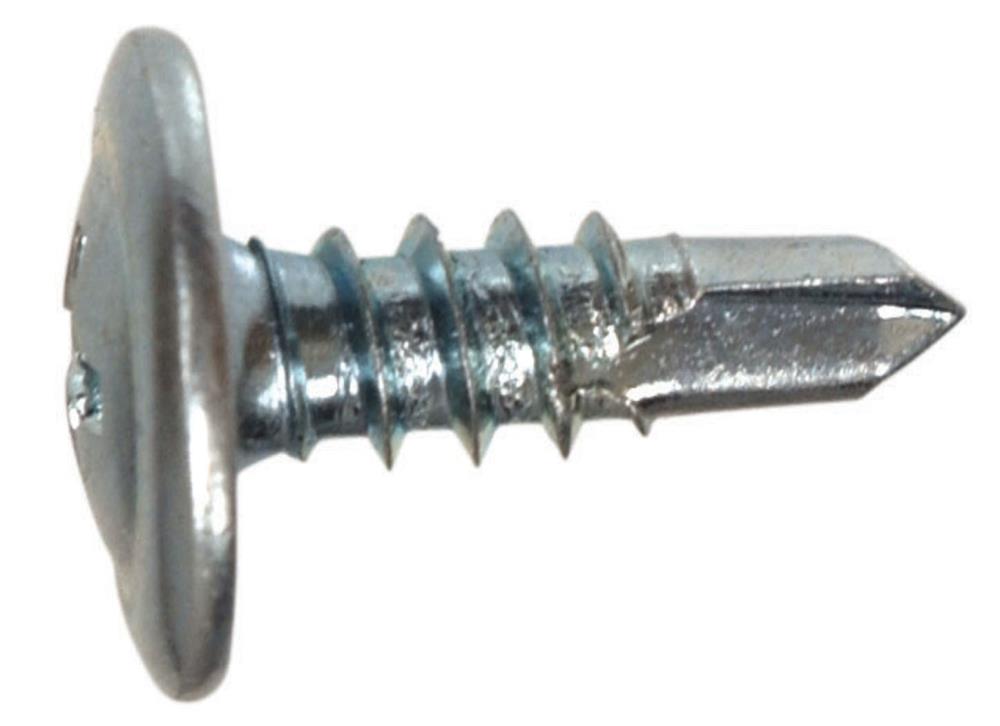 One Way Pan/Oval Type A Sheet Metal Screw The Hillman Group The Hillman Group 1557 8 x 1-1/4 In Zinc 20-Pack